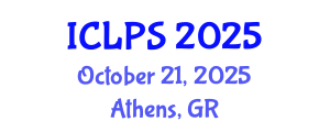 International Conference on Law and Political Science (ICLPS) October 21, 2025 - Athens, Greece