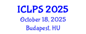 International Conference on Law and Political Science (ICLPS) October 18, 2025 - Budapest, Hungary