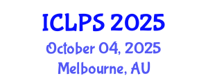 International Conference on Law and Political Science (ICLPS) October 04, 2025 - Melbourne, Australia