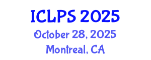 International Conference on Law and Political Science (ICLPS) October 28, 2025 - Montreal, Canada