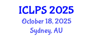 International Conference on Law and Political Science (ICLPS) October 18, 2025 - Sydney, Australia