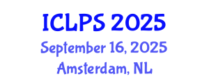 International Conference on Law and Political Science (ICLPS) September 16, 2025 - Amsterdam, Netherlands