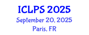 International Conference on Law and Political Science (ICLPS) September 20, 2025 - Paris, France