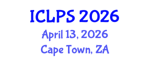 International Conference on Law and Political Science (ICLPS) April 13, 2026 - Cape Town, South Africa International Conference on Law and Political Science (ICLPS) April 13, 2026 - Cape Town, South Africa