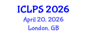 International Conference on Law and Political Science (ICLPS) April 20, 2026 - London, United Kingdom International Conference on Law and Political Science (ICLPS) April 20, 2026 - London, United Kingdom