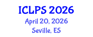 International Conference on Law and Political Science (ICLPS) April 20, 2026 - Seville, Spain International Conference on Law and Political Science (ICLPS) April 20, 2026 - Seville, Spain