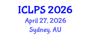 International Conference on Law and Political Science (ICLPS) April 27, 2026 - Sydney, Australia International Conference on Law and Political Science (ICLPS) April 27, 2026 - Sydney, Australia