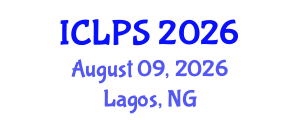 International Conference on Law and Political Science (ICLPS) August 09, 2026 - Lagos, Nigeria International Conference on Law and Political Science (ICLPS) August 09, 2026 - Lagos, Nigeria