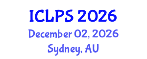 International Conference on Law and Political Science (ICLPS) December 02, 2026 - Sydney, Australia International Conference on Law and Political Science (ICLPS) December 02, 2026 - Sydney, Australia