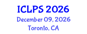 International Conference on Law and Political Science (ICLPS) December 09, 2026 - Toronto, Canada International Conference on Law and Political Science (ICLPS) December 09, 2026 - Toronto, Canada