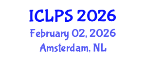 International Conference on Law and Political Science (ICLPS) February 02, 2026 - Amsterdam, Netherlands International Conference on Law and Political Science (ICLPS) February 02, 2026 - Amsterdam, Netherlands
