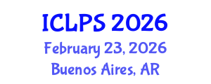 International Conference on Law and Political Science (ICLPS) February 23, 2026 - Buenos Aires, Argentina International Conference on Law and Political Science (ICLPS) February 23, 2026 - Buenos Aires, Argentina