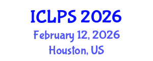International Conference on Law and Political Science (ICLPS) February 12, 2026 - Houston, United States International Conference on Law and Political Science (ICLPS) February 12, 2026 - Houston, United States