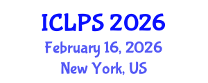 International Conference on Law and Political Science (ICLPS) February 16, 2026 - New York, United States International Conference on Law and Political Science (ICLPS) February 16, 2026 - New York, United States