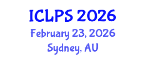 International Conference on Law and Political Science (ICLPS) February 23, 2026 - Sydney, Australia International Conference on Law and Political Science (ICLPS) February 23, 2026 - Sydney, Australia
