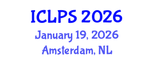 International Conference on Law and Political Science (ICLPS) January 19, 2026 - Amsterdam, Netherlands International Conference on Law and Political Science (ICLPS) January 19, 2026 - Amsterdam, Netherlands