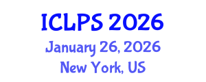 International Conference on Law and Political Science (ICLPS) January 26, 2026 - New York, United States International Conference on Law and Political Science (ICLPS) January 26, 2026 - New York, United States