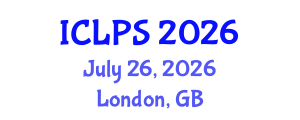 International Conference on Law and Political Science (ICLPS) July 26, 2026 - London, United Kingdom International Conference on Law and Political Science (ICLPS) July 26, 2026 - London, United Kingdom