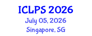 International Conference on Law and Political Science (ICLPS) July 05, 2026 - Singapore, Singapore International Conference on Law and Political Science (ICLPS) July 05, 2026 - Singapore, Singapore