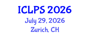 International Conference on Law and Political Science (ICLPS) July 29, 2026 - Zurich, Switzerland International Conference on Law and Political Science (ICLPS) July 29, 2026 - Zurich, Switzerland