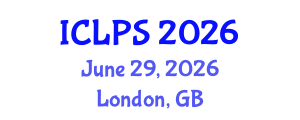 International Conference on Law and Political Science (ICLPS) June 29, 2026 - London, United Kingdom International Conference on Law and Political Science (ICLPS) June 29, 2026 - London, United Kingdom