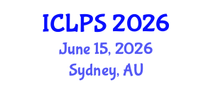 International Conference on Law and Political Science (ICLPS) June 15, 2026 - Sydney, Australia International Conference on Law and Political Science (ICLPS) June 15, 2026 - Sydney, Australia