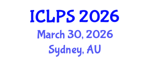 International Conference on Law and Political Science (ICLPS) March 30, 2026 - Sydney, Australia International Conference on Law and Political Science (ICLPS) March 30, 2026 - Sydney, Australia