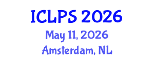 International Conference on Law and Political Science (ICLPS) May 11, 2026 - Amsterdam, Netherlands International Conference on Law and Political Science (ICLPS) May 11, 2026 - Amsterdam, Netherlands