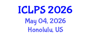 International Conference on Law and Political Science (ICLPS) May 04, 2026 - Honolulu, United States International Conference on Law and Political Science (ICLPS) May 04, 2026 - Honolulu, United States