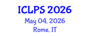 International Conference on Law and Political Science (ICLPS) May 04, 2026 - Rome, Italy International Conference on Law and Political Science (ICLPS) May 04, 2026 - Rome, Italy