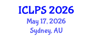 International Conference on Law and Political Science (ICLPS) May 17, 2026 - Sydney, Australia