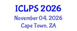 International Conference on Law and Political Science (ICLPS) November 04, 2026 - Cape Town, South Africa International Conference on Law and Political Science (ICLPS) November 04, 2026 - Cape Town, South Africa
