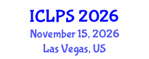 International Conference on Law and Political Science (ICLPS) November 15, 2026 - Las Vegas, United States International Conference on Law and Political Science (ICLPS) November 15, 2026 - Las Vegas, United States