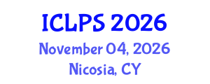 International Conference on Law and Political Science (ICLPS) November 04, 2026 - Nicosia, Cyprus International Conference on Law and Political Science (ICLPS) November 04, 2026 - Nicosia, Cyprus