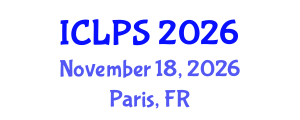 International Conference on Law and Political Science (ICLPS) November 18, 2026 - Paris, France International Conference on Law and Political Science (ICLPS) November 18, 2026 - Paris, France