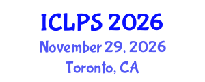 International Conference on Law and Political Science (ICLPS) November 29, 2026 - Toronto, Canada International Conference on Law and Political Science (ICLPS) November 29, 2026 - Toronto, Canada