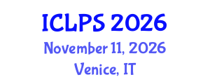 International Conference on Law and Political Science (ICLPS) November 11, 2026 - Venice, Italy International Conference on Law and Political Science (ICLPS) November 11, 2026 - Venice, Italy