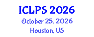 International Conference on Law and Political Science (ICLPS) October 25, 2026 - Houston, United States International Conference on Law and Political Science (ICLPS) October 25, 2026 - Houston, United States