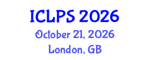 International Conference on Law and Political Science (ICLPS) October 21, 2026 - London, United Kingdom International Conference on Law and Political Science (ICLPS) October 21, 2026 - London, United Kingdom