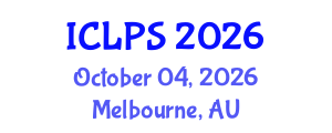 International Conference on Law and Political Science (ICLPS) October 04, 2026 - Melbourne, Australia International Conference on Law and Political Science (ICLPS) October 04, 2026 - Melbourne, Australia