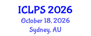 International Conference on Law and Political Science (ICLPS) October 18, 2026 - Sydney, Australia International Conference on Law and Political Science (ICLPS) October 18, 2026 - Sydney, Australia