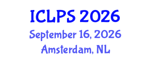 International Conference on Law and Political Science (ICLPS) September 16, 2026 - Amsterdam, Netherlands International Conference on Law and Political Science (ICLPS) September 16, 2026 - Amsterdam, Netherlands