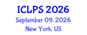 International Conference on Law and Political Science (ICLPS) September 09, 2026 - New York, United States International Conference on Law and Political Science (ICLPS) September 09, 2026 - New York, United States