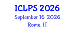 International Conference on Law and Political Science (ICLPS) September 16, 2026 - Rome, Italy International Conference on Law and Political Science (ICLPS) September 16, 2026 - Rome, Italy