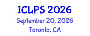 International Conference on Law and Political Science (ICLPS) September 20, 2026 - Toronto, Canada International Conference on Law and Political Science (ICLPS) September 20, 2026 - Toronto, Canada