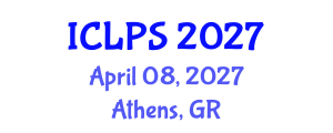 International Conference on Law and Political Science (ICLPS) April 08, 2027 - Athens, Greece