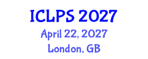 International Conference on Law and Political Science (ICLPS) April 22, 2027 - London, United Kingdom International Conference on Law and Political Science (ICLPS) April 22, 2027 - London, United Kingdom