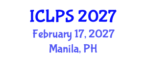 International Conference on Law and Political Science (ICLPS) February 17, 2027 - Manila, Philippines International Conference on Law and Political Science (ICLPS) February 17, 2027 - Manila, Philippines