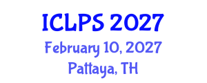 International Conference on Law and Political Science (ICLPS) February 10, 2027 - Pattaya, Thailand International Conference on Law and Political Science (ICLPS) February 10, 2027 - Pattaya, Thailand