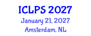 International Conference on Law and Political Science (ICLPS) January 21, 2027 - Amsterdam, Netherlands International Conference on Law and Political Science (ICLPS) January 21, 2027 - Amsterdam, Netherlands